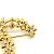 Spilla corsage in strass Chanel 23A CC Coco Mark Flower D'oro - vista 2