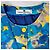 Gelbe und blaue Bluse von Pierre Balmain mit abstraktem Blumenmuster Mehrfarben - Ansicht 3
