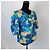 Gelbe und blaue Bluse von Pierre Balmain mit abstraktem Blumenmuster Mehrfarben - Ansicht 4