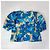 Gelbe und blaue Bluse von Pierre Balmain mit abstraktem Blumenmuster Mehrfarben - Ansicht 6