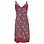 Abito midi stampato con scollo a V Marc by Marc Jacobs in rayon rosso Bordò