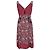 Abito midi stampato con scollo a V Marc by Marc Jacobs in rayon rosso Bordò - vista 3