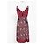 Abito midi stampato con scollo a V Marc by Marc Jacobs in rayon rosso Bordò - vista 7