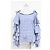 Autre Marque Top de manga rizada Amelie Gingham de Caroline Constas en algodón azul claro - vista 5