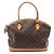 Louis Vuitton Monogram Lockit Horizontale Tote Bag M40104 Braun