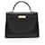 Hermès Hermes Box Calf Kelly 32 2way Bag Black Stamp F (2002) Leather  ref.2157357