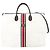 Borsa a spalla Gucci Sherry Line Interlocking G Bianco sporco