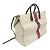 Borsa a spalla Gucci Sherry Line Interlocking G Bianco sporco - vista 5