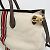 Borsa a spalla Gucci Sherry Line Interlocking G Bianco sporco - vista 7