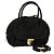 Borsa a mano in pelle Salvatore Ferragamo 2 vie nera e oro Auth MX189 Nero D'oro