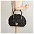 Borsa a mano in pelle Salvatore Ferragamo 2 vie nera e oro Auth MX189 Nero D'oro - vista 24
