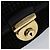 Borsa a mano in pelle Salvatore Ferragamo 2 vie nera e oro Auth MX189 Nero D'oro - vista 9