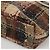 Borsa a mano Burberry Nova Check in lana marrone oro nero Auth BD1582 D'oro - vista 15