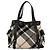 Borsa tote Burberry Nova Check Blue Label in lana bianca e oro Auth BD1813 Bianco D'oro - vista 2