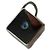 Collana con Pendente Thierry Mugler Cube in Acciaio e Pietra Blu Argento