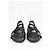 Sandali piatti con cinturini Iris & Ink in pelle nera - vista 10