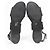 Sandali piatti con cinturini Iris & Ink in pelle nera - vista 14