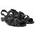 Sandali piatti con cinturini Iris & Ink in pelle nera - vista 4
