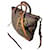 Borsa Prada in tweed e pelle marrone Marrone scuro - vista 4