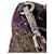 Borsa Prada in tweed e pelle marrone Marrone scuro - vista 5