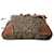 Borsa Prada in tweed e pelle marrone Marrone scuro - vista 6
