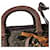 Borsa Prada in tweed e pelle marrone Marrone scuro - vista 9