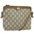 Borsa a spalla GUCCI GG Plus Supreme PVC Beige Auth ep8482