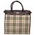 Beige Canvas Handtasche mit Nova Check von BURBERRY Auth MX078 - Ansicht 13
