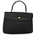Borsa a mano BALLY in pelle nera e oro Auth BD1660 Nero D'oro