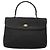 Borsa a mano BALLY in pelle nera e oro Auth BD1660 Nero D'oro - vista 13