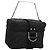 Pochette Vanity in Tela Trotter Christian Dior Catena Nero Argento Auth bs24090