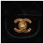 CHANEL Borsa a Mano Matelassé Velluto Nero Oro CC Auth MX239 D'oro - vista 10