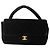 CHANEL Borsa a Mano Matelassé Velluto Nero Oro CC Auth MX239 D'oro - vista 13