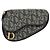 Pochete em lona Trotter Christian Dior azul marinho Auth MX016 - vista 13