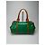 Céline Borsa da viaggio in pelle verniciata vintage Celine Paris verde / marrone - vista 2