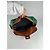 Céline Borsa da viaggio in pelle verniciata vintage Celine Paris verde / marrone - vista 6