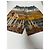 Pantaloncini in seta Versace Temple Multicolore Caramello Turchese - vista 2