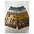 Pantaloncini in seta Versace Temple Multicolore Caramello Turchese - vista 4