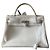 Hermès, borsa Kelly, retourne, 32 in pelle bianca Bianco