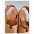 Hermès Elbe Sandalen Camel Leder 37 Kamel - Ansicht 4