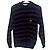 Authentischer Vintage Gucci Strickpullover aus Wolle mit Pferdemblem und Webband Mehrfarben