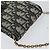 Borsa a spalla in tela Christian Dior Oblique Chain Trotter blu navy Auth MX012 - vista 6