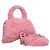 Balenciaga Borsa a mano Hour Glass in lana 2way rosa Auth KD374