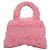 Balenciaga Borsa a mano Hour Glass in lana 2way rosa Auth KD374 - vista 2