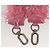 Balenciaga Borsa a mano Hour Glass in lana 2way rosa Auth KD374 - vista 25