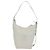 FENDI Schultertasche aus Nylon Leder Beige Weiß Silber Authentisch nb296 - Ansicht 13