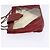 CHANEL Borsa a Spalla Matelassé Catena Vinile Rosso CC Auth MX212 - vista 4