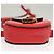 Chloé Funda para Airpods Chloe de cuero rojo y dorado Auth KD394 - vista 5