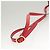 Chloé Funda para Airpods Chloe de cuero rojo y dorado Auth KD394 - vista 7