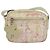 Borsa a spalla CHANEL in tela rosa beige argento CC Auth BD1533 - vista 13